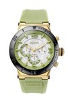 BREEZE High Fidelity Chrono Green Rubber Strap