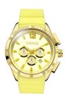 BREEZE Popsicles Chrono Gold Yellow Rubber Strap