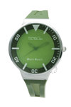 TECHNOCHIC Miami Beach Green Rubber Strap