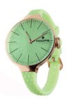 HOOPS Cherie Large Rose Gold Light Green Rubber Strap