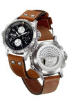 HAMILTON Khaki X-WIND Automatic Chronogrpah Brown Leather Strap