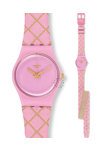 SWATCH Waffel Pink Rubber Strap