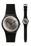 SWATCH On The Grill Black Rubber Strap