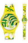 SWATCH Limbo Dance Green Rubber Strap