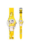 SWATCH ArtHiroyuki Matsuura Ducky Brigade Yellow Rubber Strap