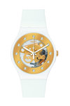 Swatch Sunray Glam White Rubber Strap