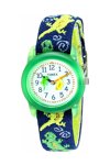 TIMEX Time Machines Green Gecko Multicolor Fabric Strap