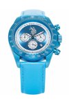 U.S. POLO Bennett Chrono Cyan Leather Strap