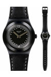 SWATCH Canonero Black Leather Strap