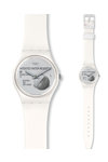 SWATCH Yrettab Mens White Rubber Strap