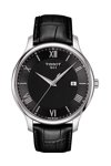 TISSOT T-Classic Tradition Mens Black Leather Strap