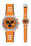 SWATCH Caccia Chrono Mens Orange Rubber Strap