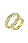 Wedding rings 14ct Gold and Whitegold