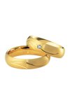 Wedding rings in 8ct Gold with Diamond Breuning