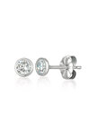 Earrings 18ct White Gold with Diamond by SAVVIDIS