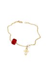 Bracelet 14ct gold with cross