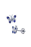Earrings 18ct with Sapphires and Diamonds Muse Collection