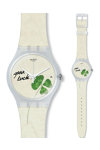 SWATCH Floralia Exceptionnel Beige Silicone Strap