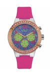 GUESS MultiFunction Fuchsia Rubber Strap