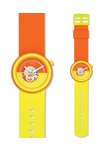 SWATCH Pop Collection POPover Orange and Yellow Rubber Strap