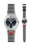 SWATCH Africana Maskara Black and Grey Rubber Strap