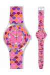 SWATCH Beach Swing Pedrinha Rosa Pink Rubber Strap