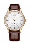 CLAUDE BERNARD Classic Gold Brown Leather Strap