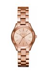 MICHAEL KORS Ladies Mini Slim Runway Rose Gold Stainless Steel Bracelet