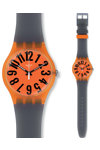 SWATCH LARANCIO Grey Silicone Strap