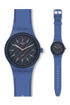 SWATCH SISTEM AQUA Automatic Brown Silicone Strap