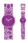 SWATCH Flocpop Purple Rubber Strap