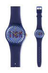 SWATCH TI-OCK Blue Rubber Strap