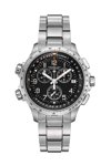 HAMILTON Khaki Aviation X-Wind Chronograph Silver Stainless Steel Bracelet