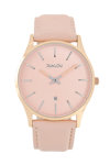 DUKUDU Lotte Rose Gold Pink Leather Strap