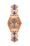 SWATCH Crystals Goldenlinkings Rose Gold Stainless Steel Bracelet