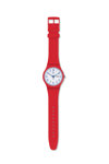 SWATCH Red Me Up Red Silicone Strap