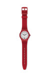 SWATCH Sistem Corrida Automatic Red Silicone Strap