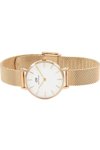 DANIEL WELLINGTON Petite Melrose Rose Gold Mesh Metallic Bracelet 32mm