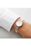 DANIEL WELLINGTON Petite Melrose Rose Gold Mesh Metallic Bracelet 32mm