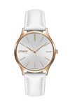 HANOWA Pure White Leather Strap