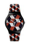 SWATCH Countryside Pavimento Multicolor Silicone Strap