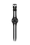 SWATCH Time To Swatch Scuba B&W Deep Two Tone Silicone Strap