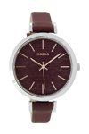 OOZOO Timepieces Bordeaux Leather Strap