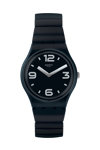 SWATCH Blackhot S Black Combined Materials Bracelet