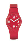 SWATCH Chili S Red Combined Materials Bracelet