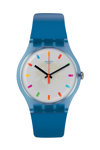 SWATCH Color Square Blue Silicone Strap