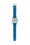 SWATCH Color Square Blue Silicone Strap