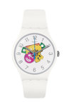 SWATCH Candinette White Silicone Strap