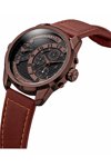 THORTON Vidar Dual Time Chronograph Brown Leather Strap