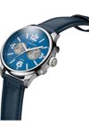 THORTON Ragnar Dual Time Blue Leather Strap